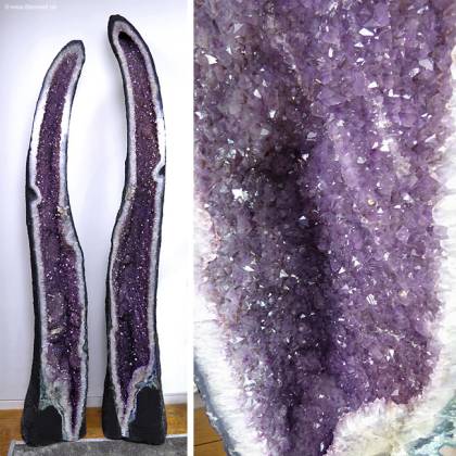 Amethystdrusen Paar