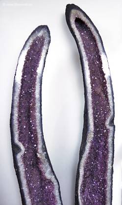Amethystdrusen Paar