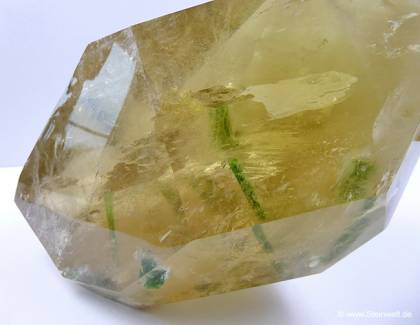 Citrine with Tourmaline