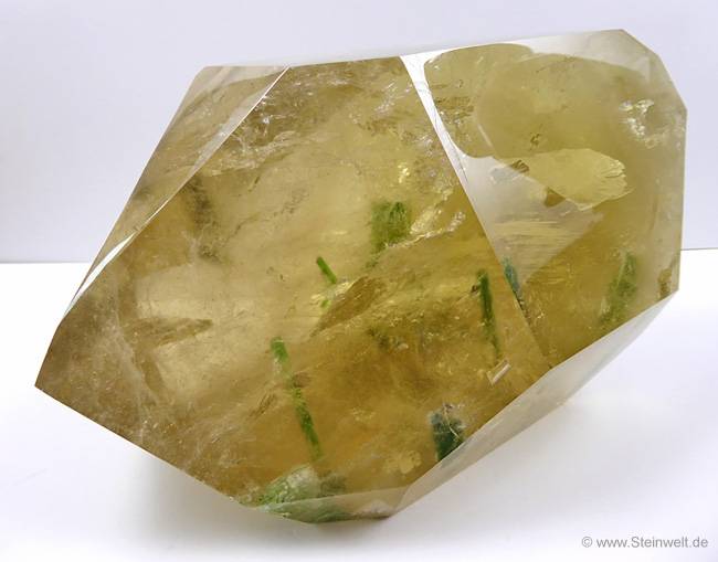 Citrine with Tourmaline