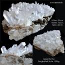 Bergkristall Stufe Gruppe 120kg